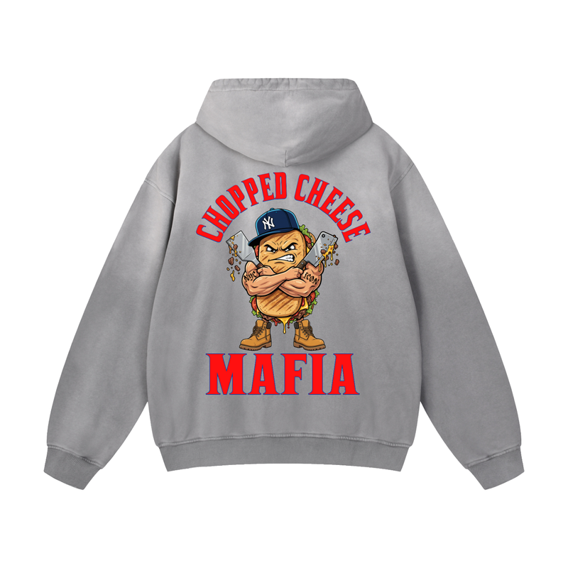 L.O.E.F. Life Chopped Cheese Heavyweight Sunfade Oversized Hoodie