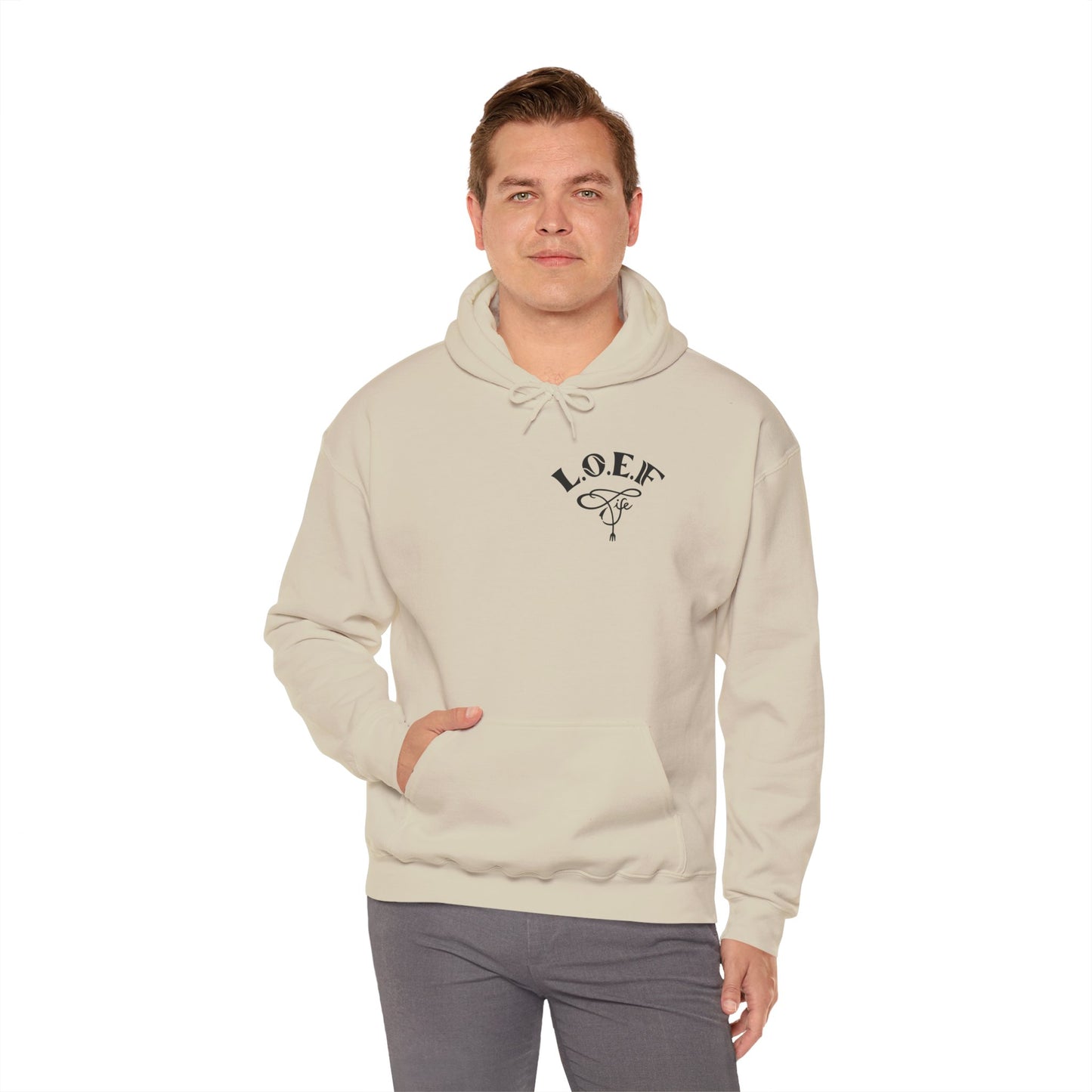 L.O.E.F Foodie 4Life Vegan Hoodie (Fiery Red)