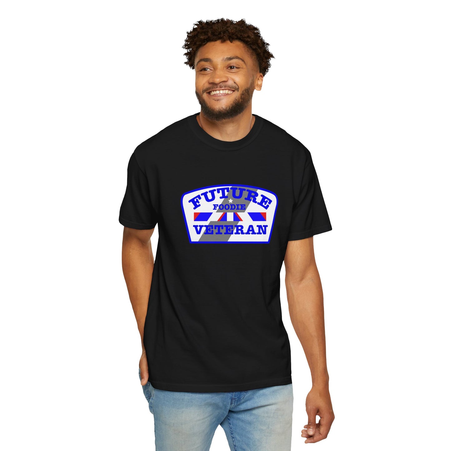 L.O.E.F Future Foodie Veteran Unisex Tee Shirt (Blue)