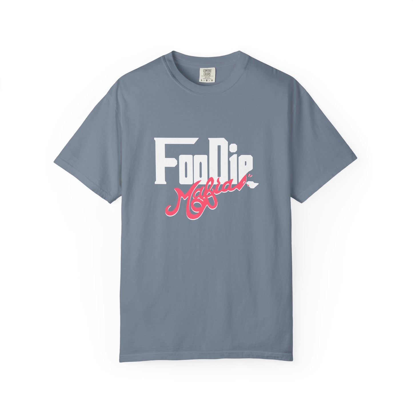 L.O.E.F White Foodie Mafia Unisex Tee shirt (Fiery Red)