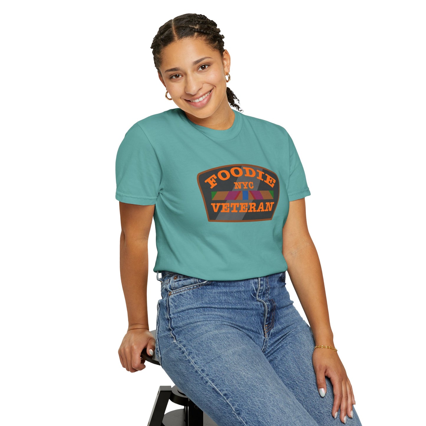 L.O.E.F Foodie Veteran NYC Unisex Tee Shirt (Orange)
