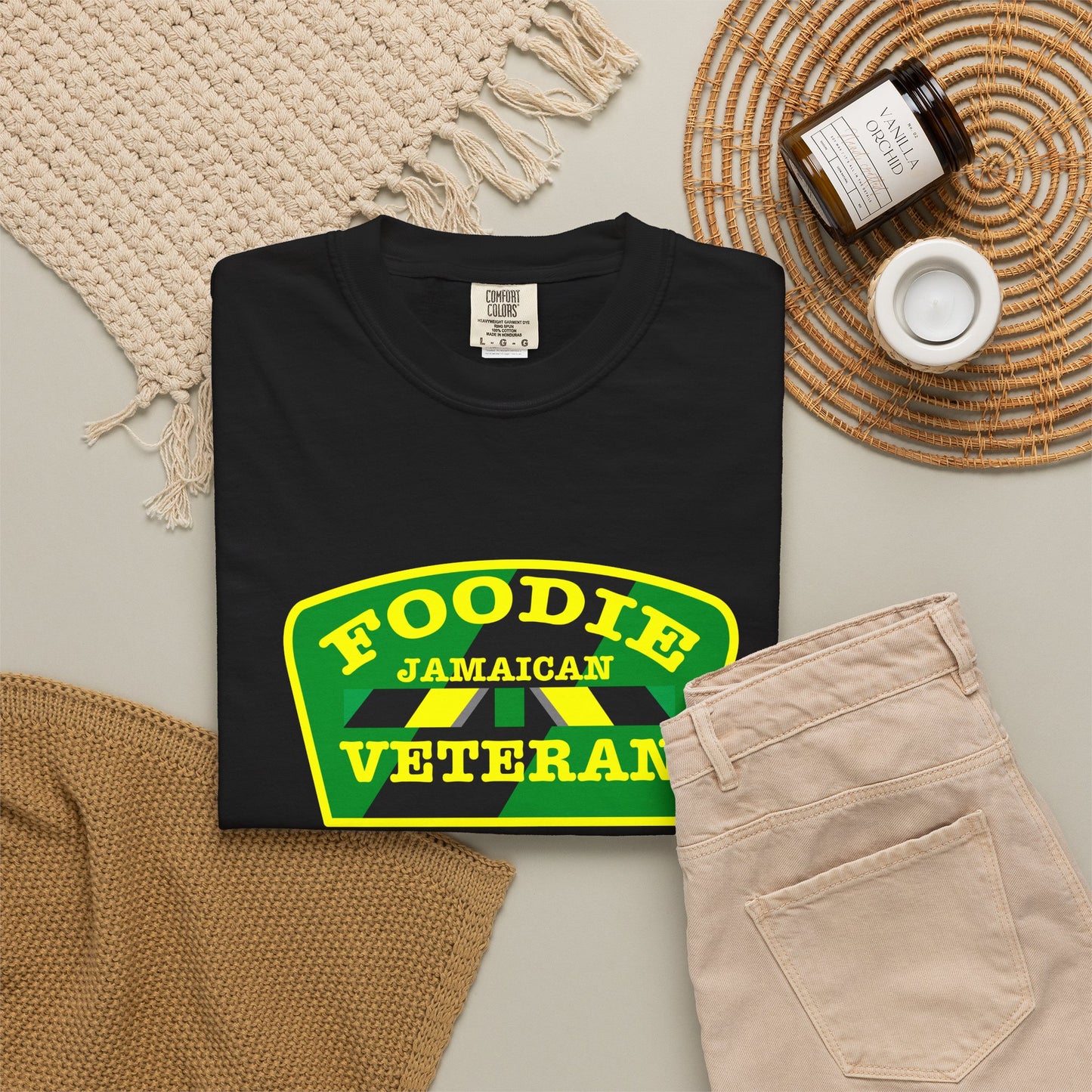 L.O.E.F Foodie Veteran Jamaican Unisex Tee Shirt