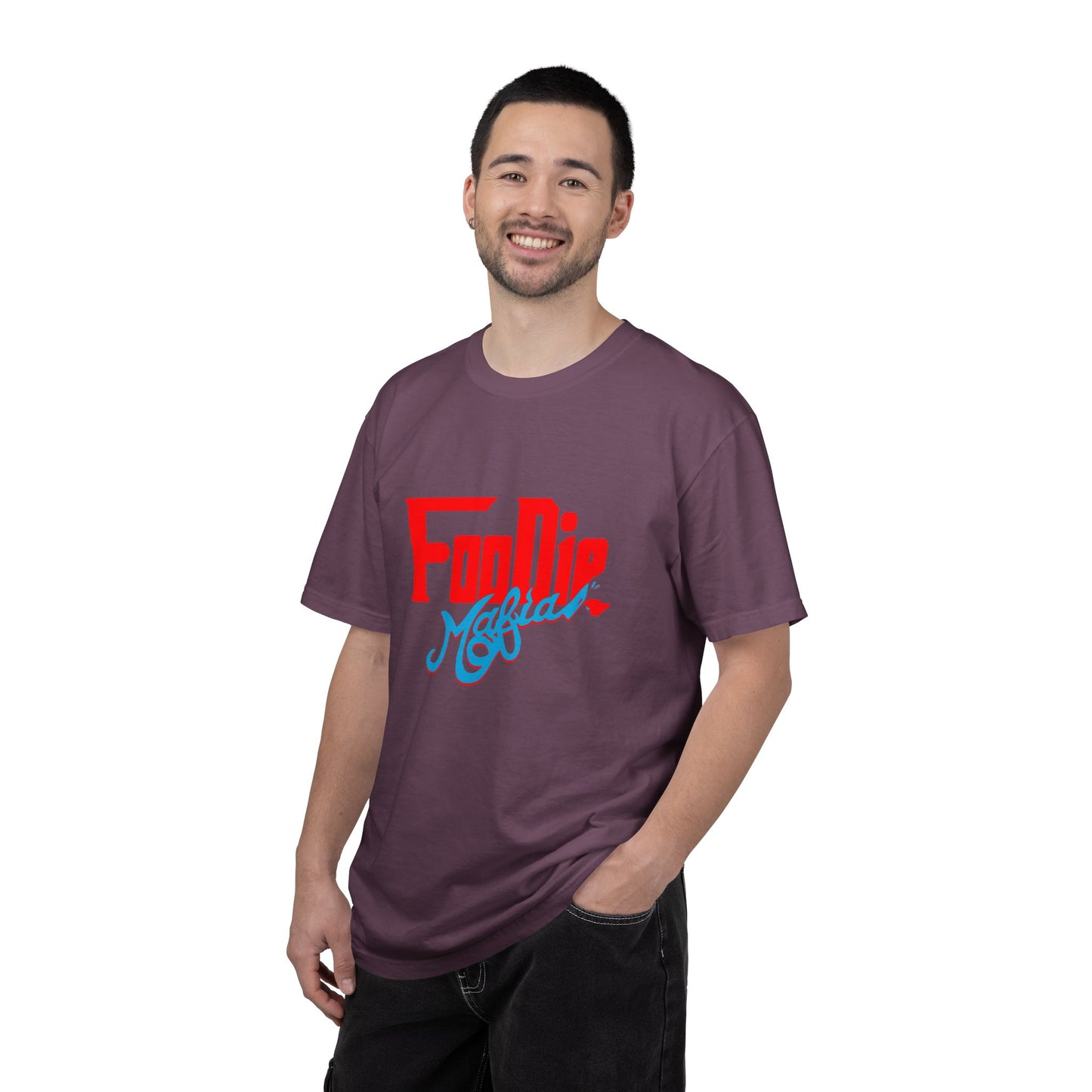 L.O.E.F Red Foodie Mafia Unisex Tee Shirt (Sky Blue)