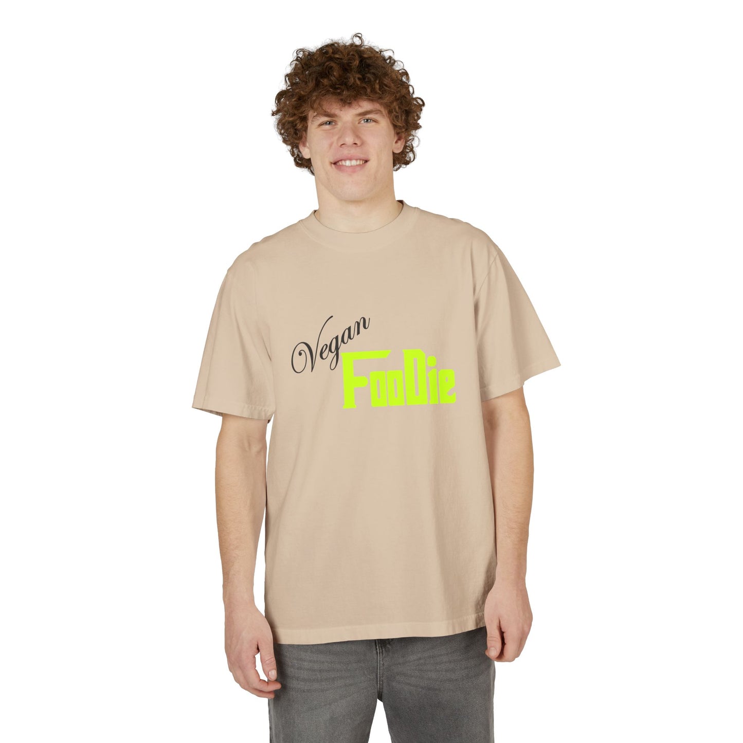 L.O.E.F Unisex Vegan Foodie Tee Shirt (Neon Yellow)