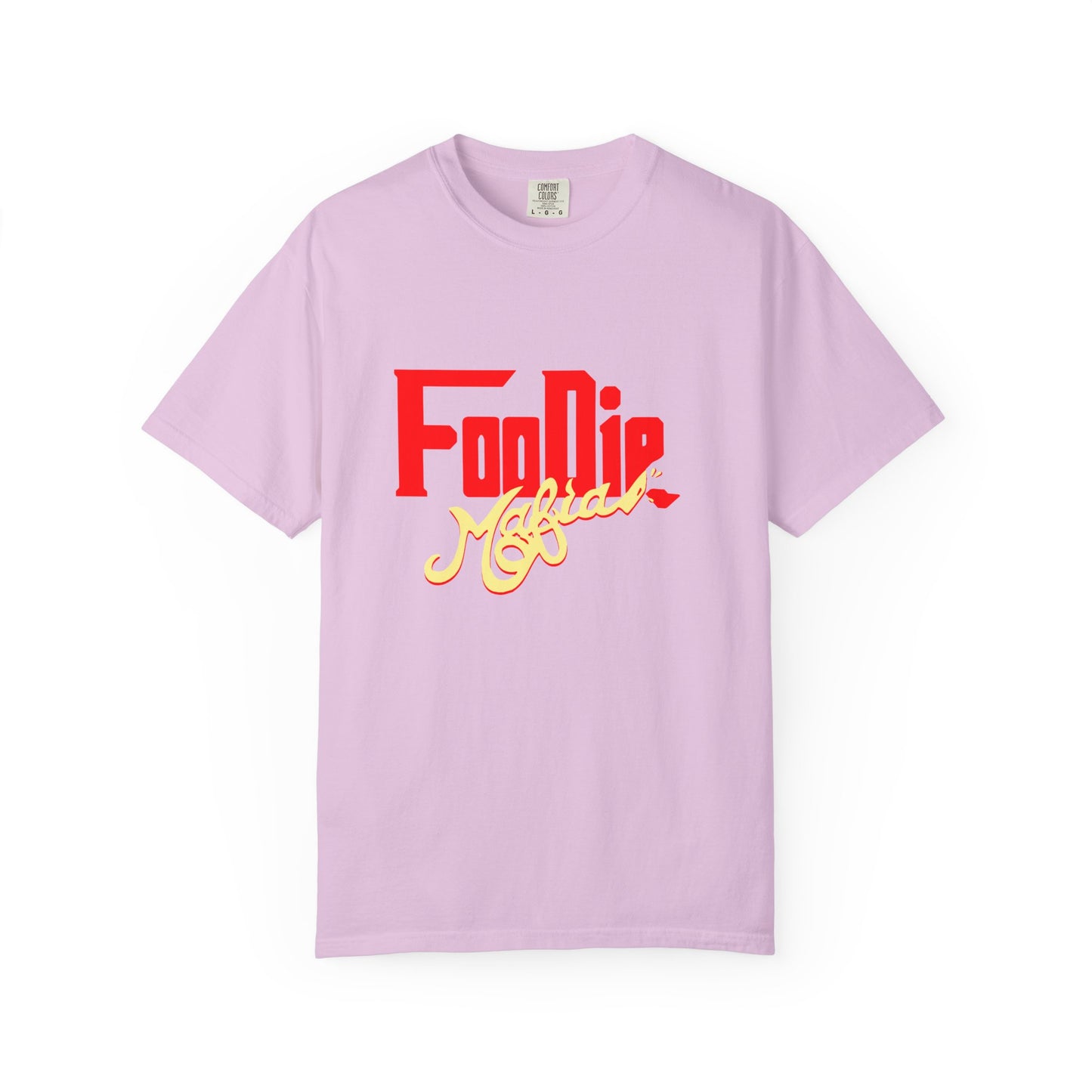 L.O.E.F Red Foodie Mafia Unisex Tee Shirt (Soft Yellow)
