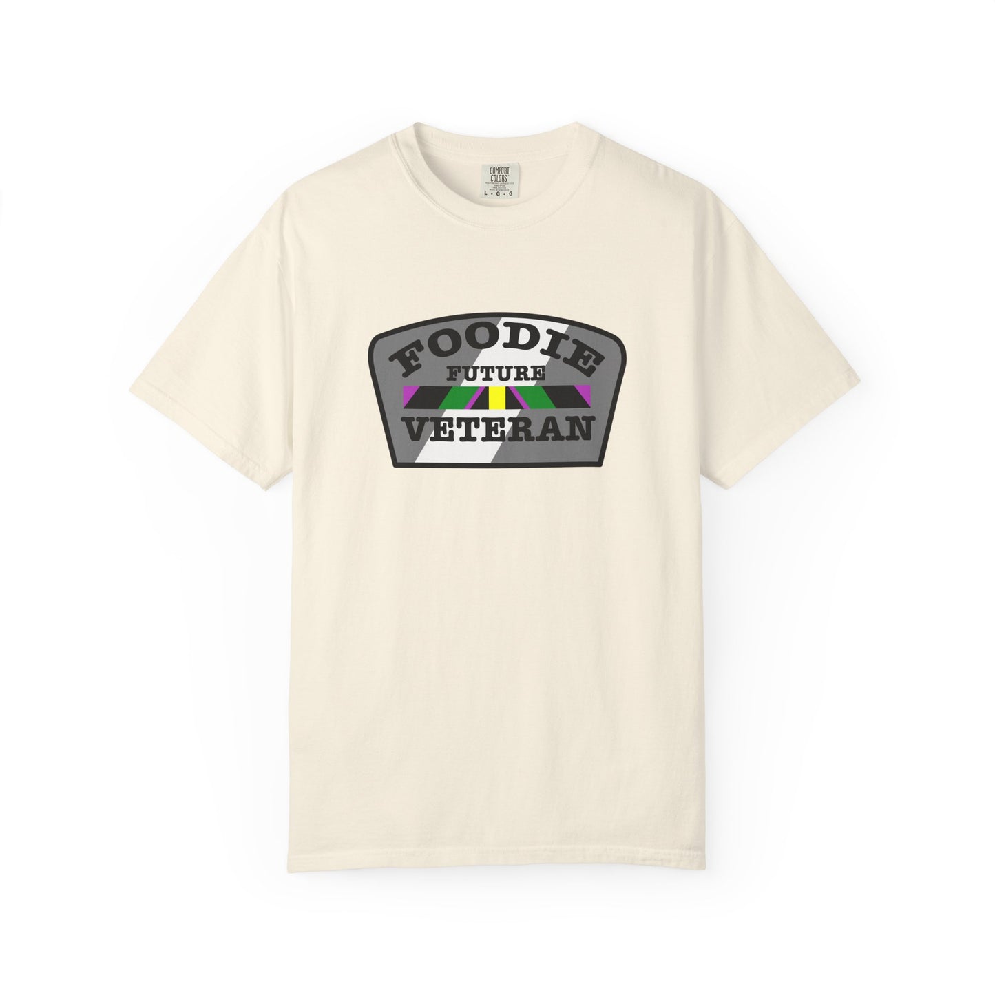 L.O.E.F Foodie Veteran FUTURE Unisex Tee Shirt (Gray)