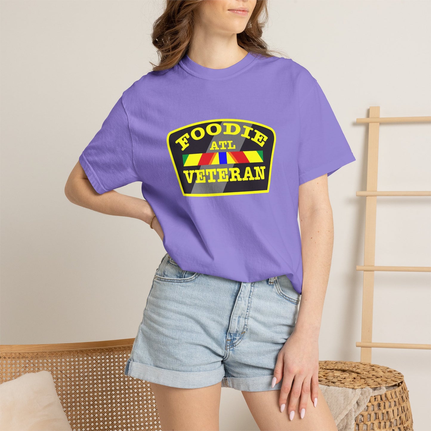 L.O.E.F Foodie Veteran ATL Unisex Tee Shirt (Yellow)