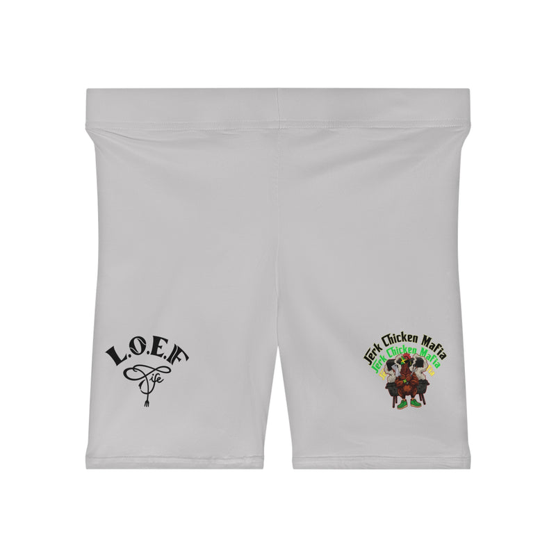 L.O.E.F Jerk Chicken Mafia Women Biker Shorts