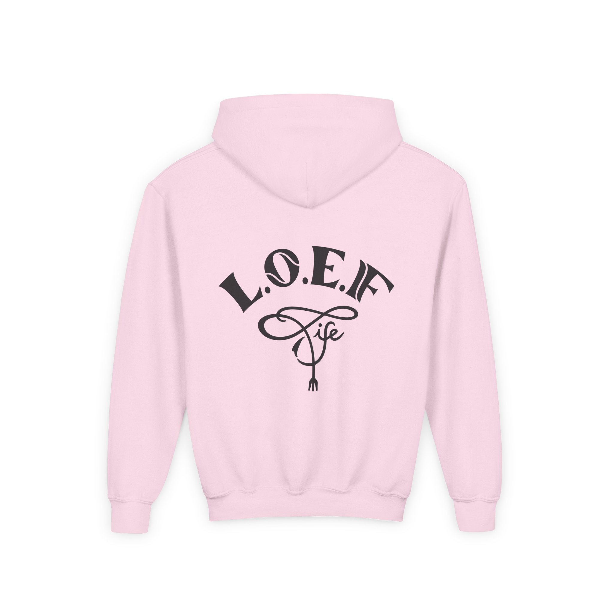L.O.E.F Foodie 4Life Young Hoodie (Fuchsia)