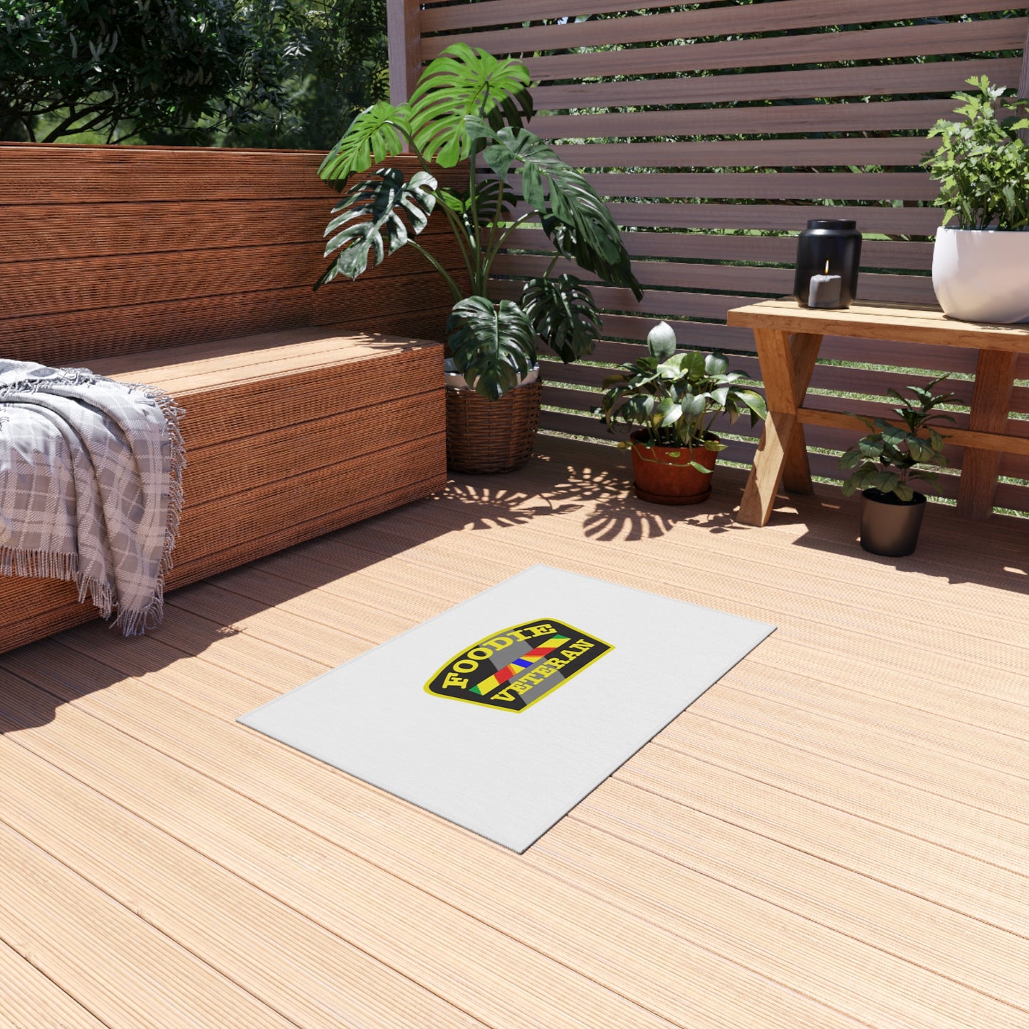 L.O.E.F Foodie Veteran Outdoor Rug