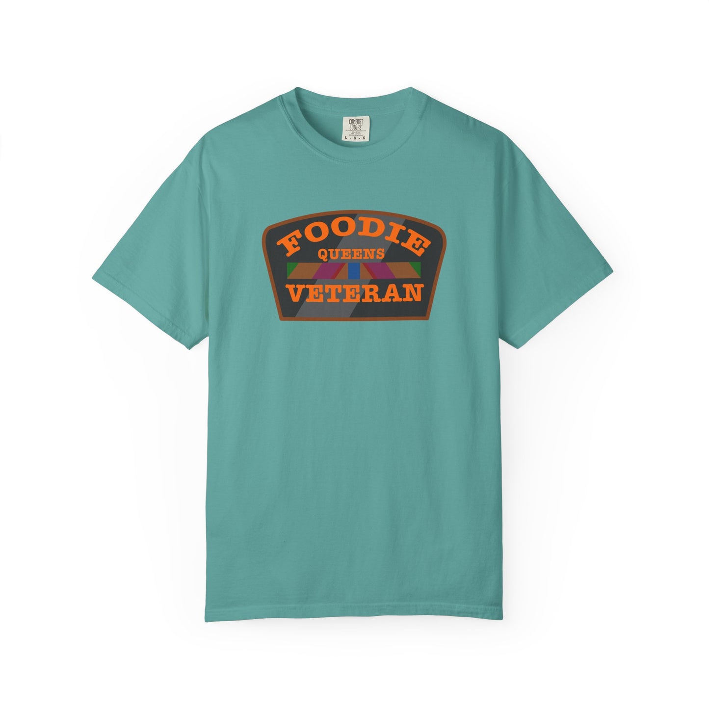 L.O.E.F Foodie Veteran QUEENS Unisex Tee Shirt (Orange)