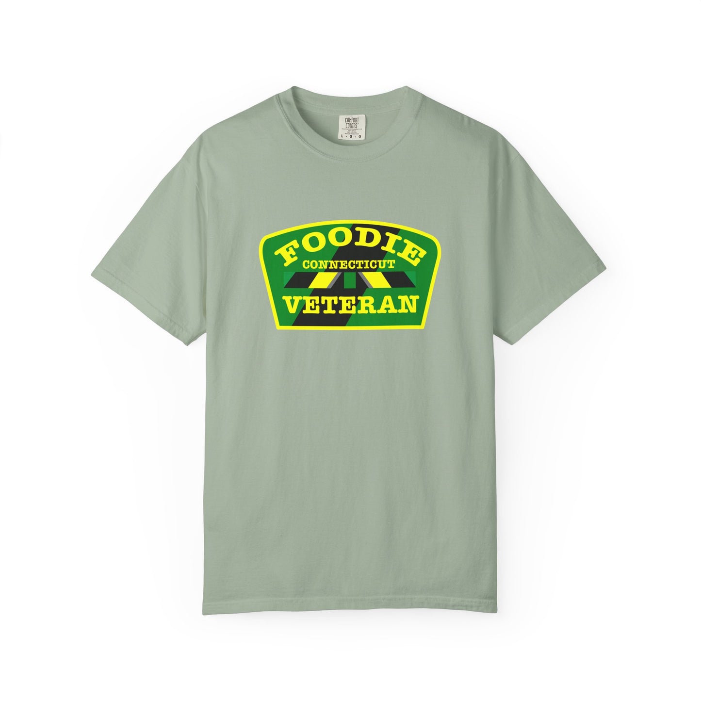 L.O.E.F Foodie Veteran CONNECTICUT Unisex Tee Shirt (Yellow)