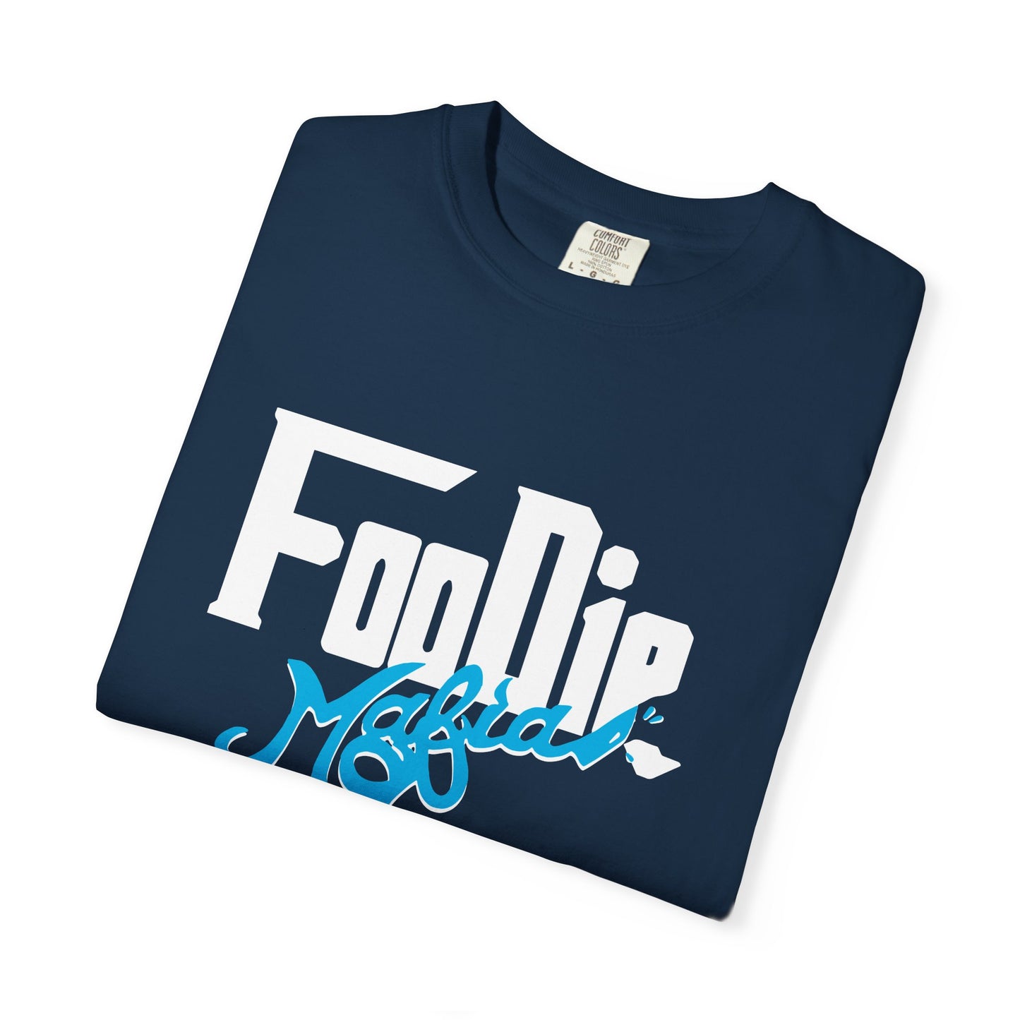 L.O.E.F White Foodie Mafia Unisex Tee Shirt  (Apricot)