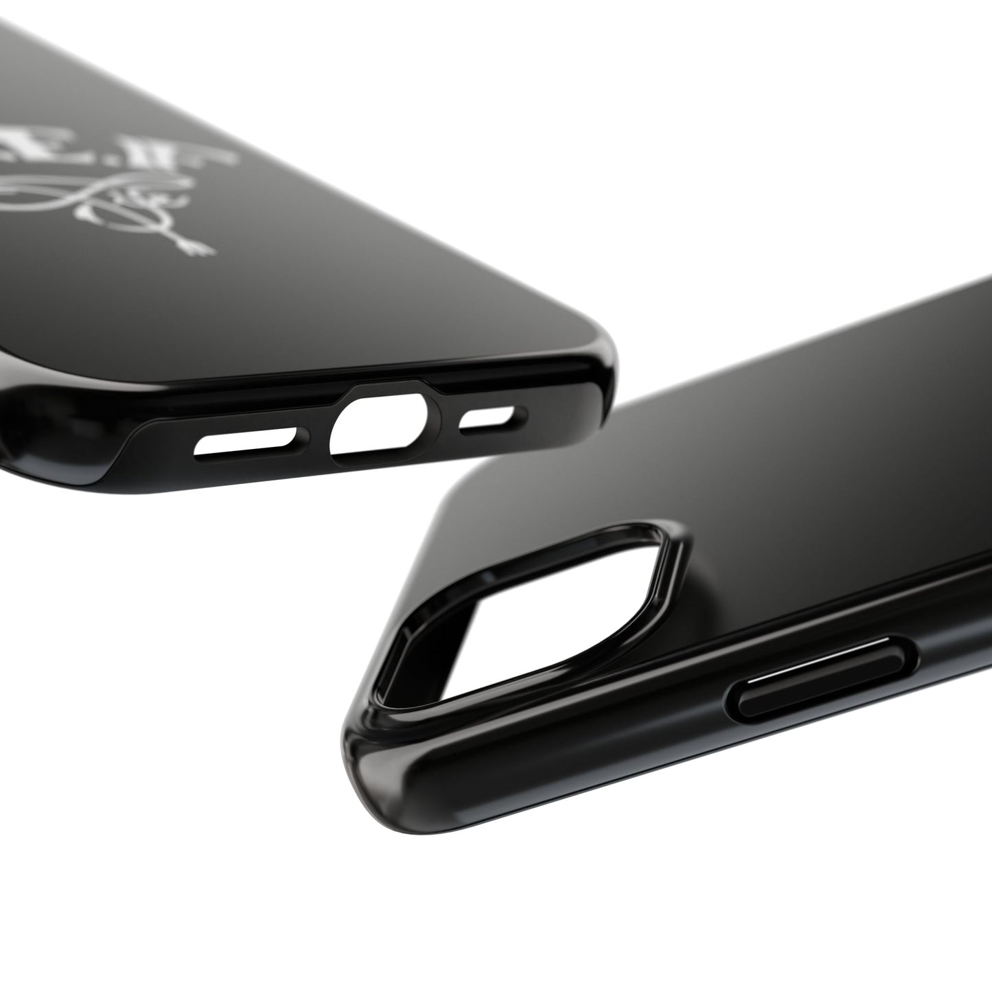 L.O.E.F Black Glossy Protective Phone Case