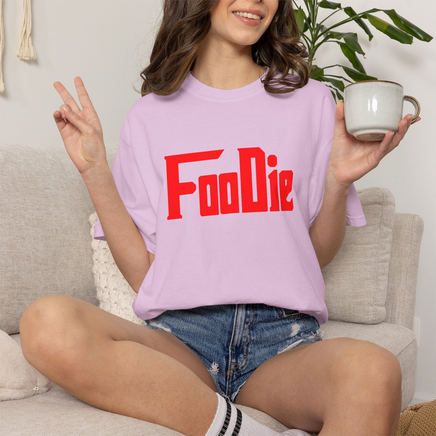 L.O.E.F Foodie Unisex Tee Shirt (Fiery Red)