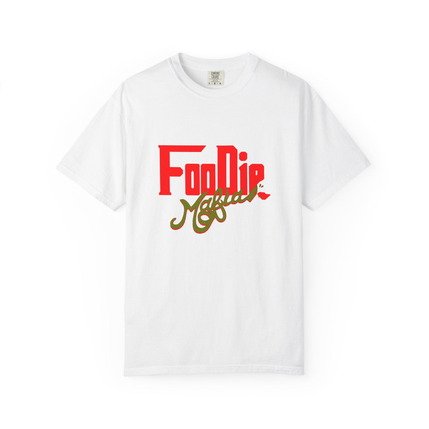 L.O.E.F Red Foodie Mafia Unisex Tee Shirt (Olive)