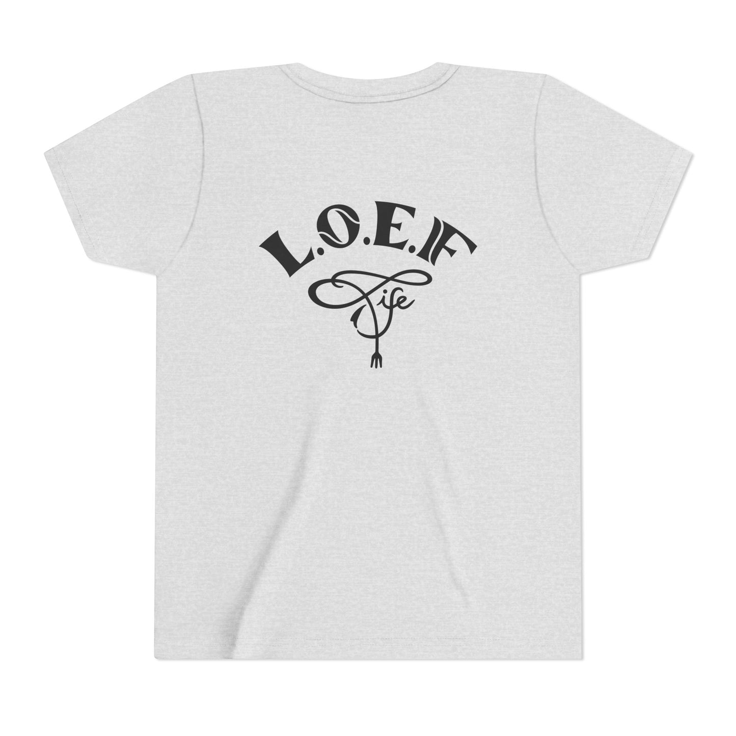 L.O.E.F Foodie 4Life Young Tee Shirt  (Fiery Red)