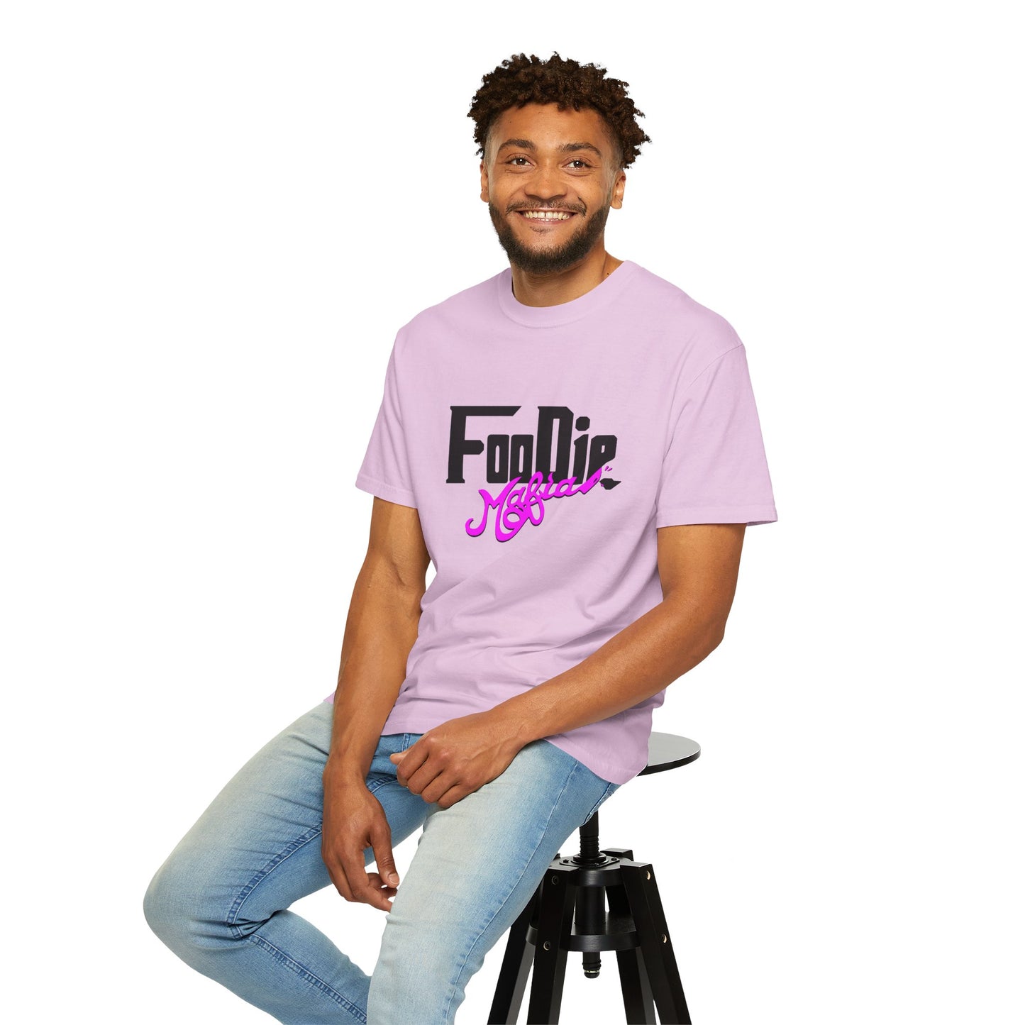 L.O.E.F Foodie Mafia Unisex Tee Shirt (Bright Purple)