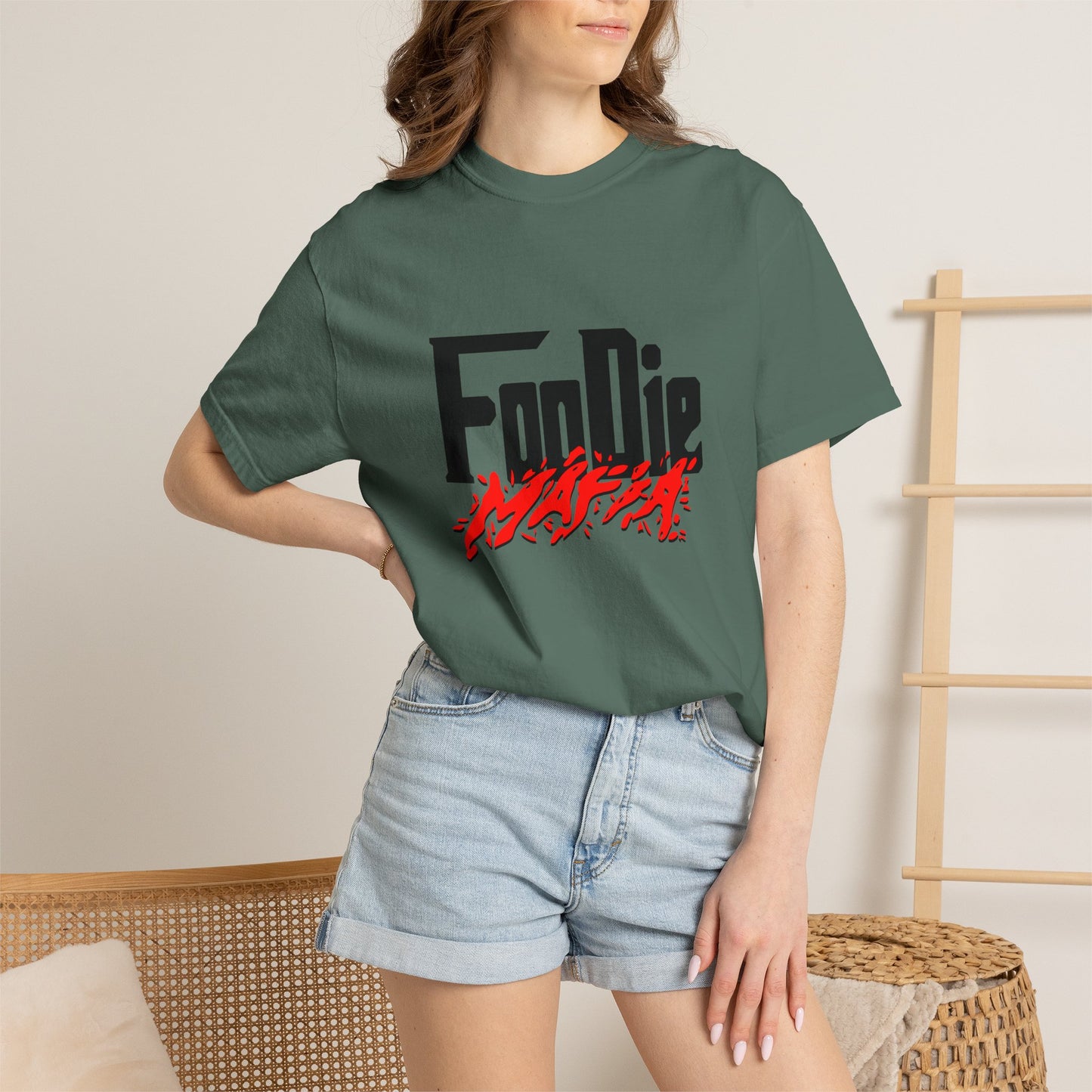 L.O.E.F Foodie Mafia Unisex Tee Shirt (Red)