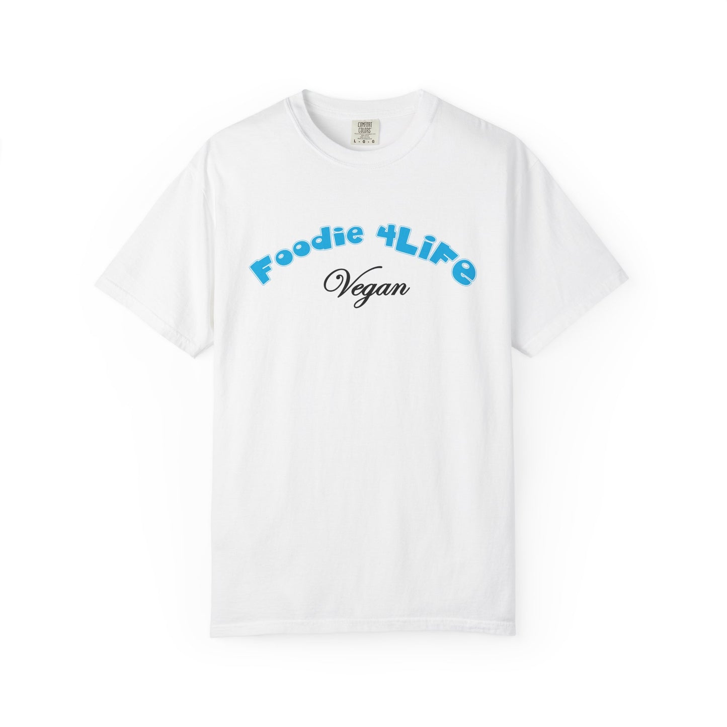 L.O.E.F Foodie 4Life Vegan Unisex Tee Shirt (Sky Blue)