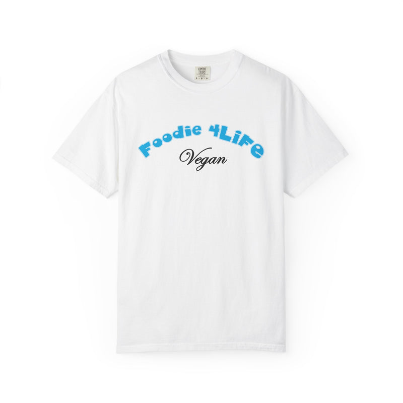 L.O.E.F Foodie 4Life Vegan Unisex Tee Shirt (Sky Blue)