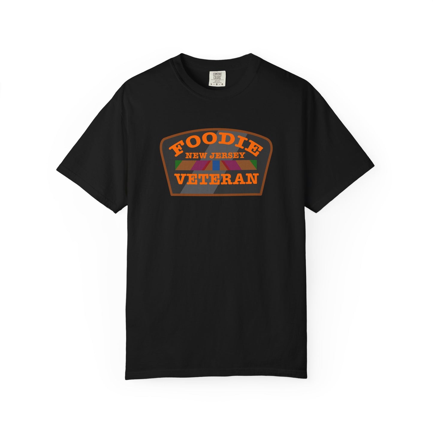 L.O.E.F Foodie Veteran NEW JERSEY Unisex Tee Shirt (Orange)