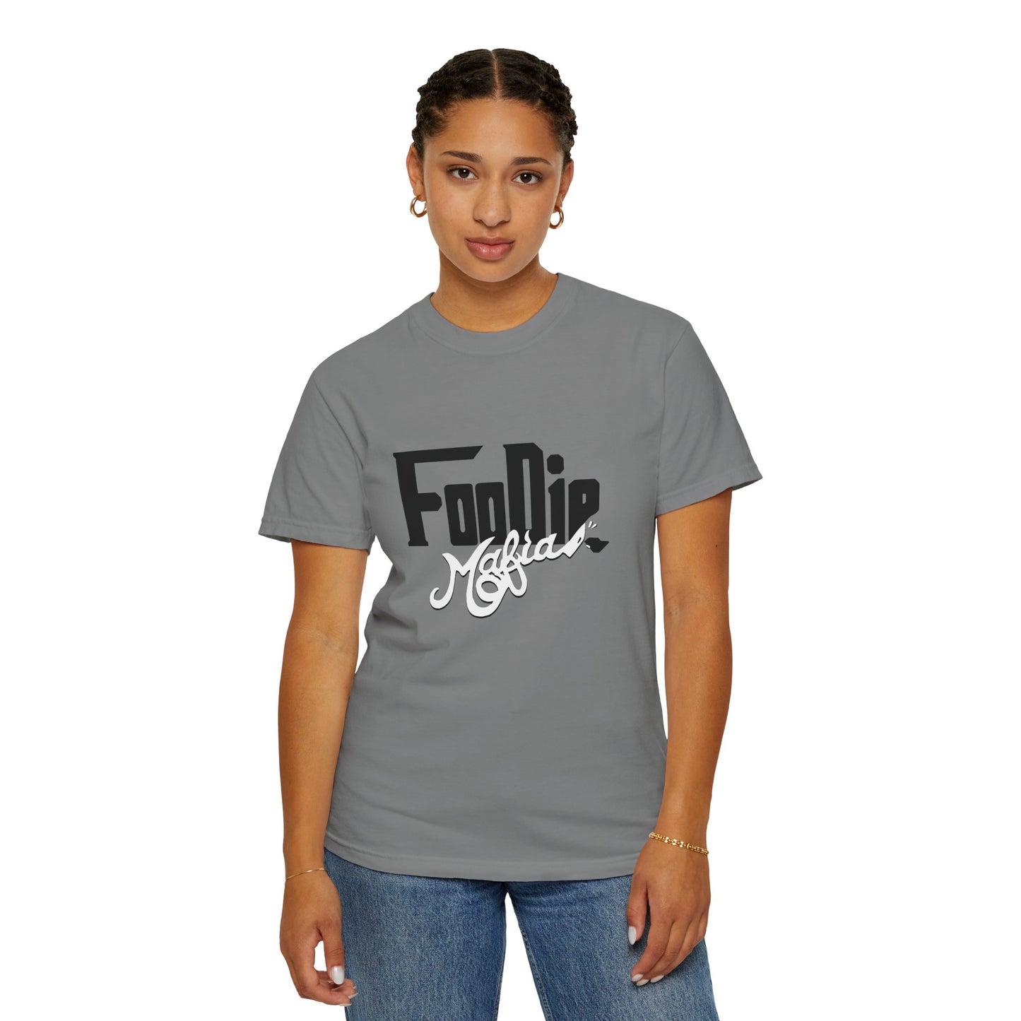 L.O.E.F Foodie Mafia Unisex Tee shirt (White)