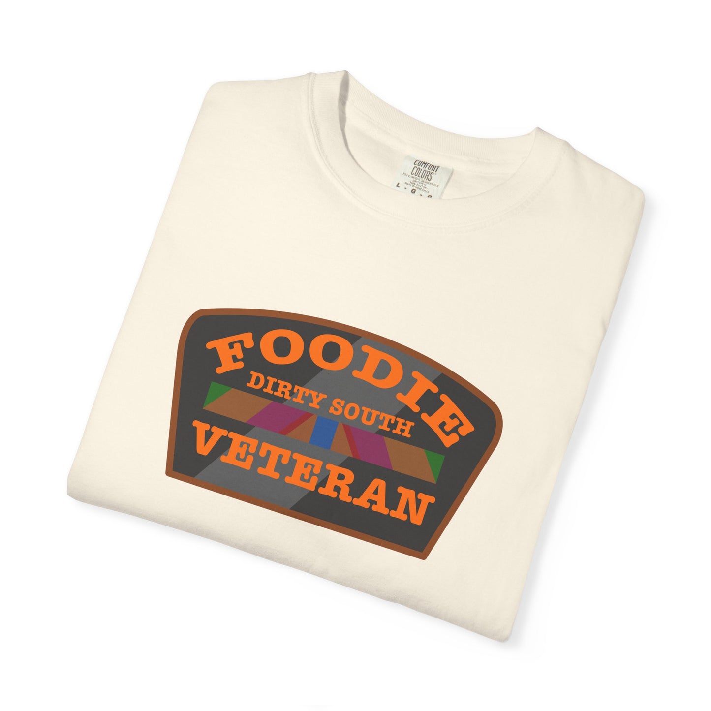 L.O.E.F Foodie Veteran DIRTY SOUTH Unisex Tee Shirt (Orange)