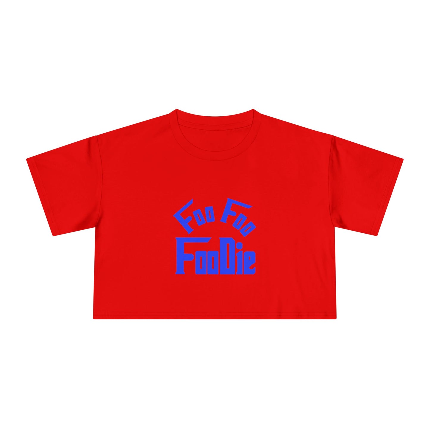 L.O.E.F FOO FOO FOODIE Women Crop Tee(Dark Blue)
