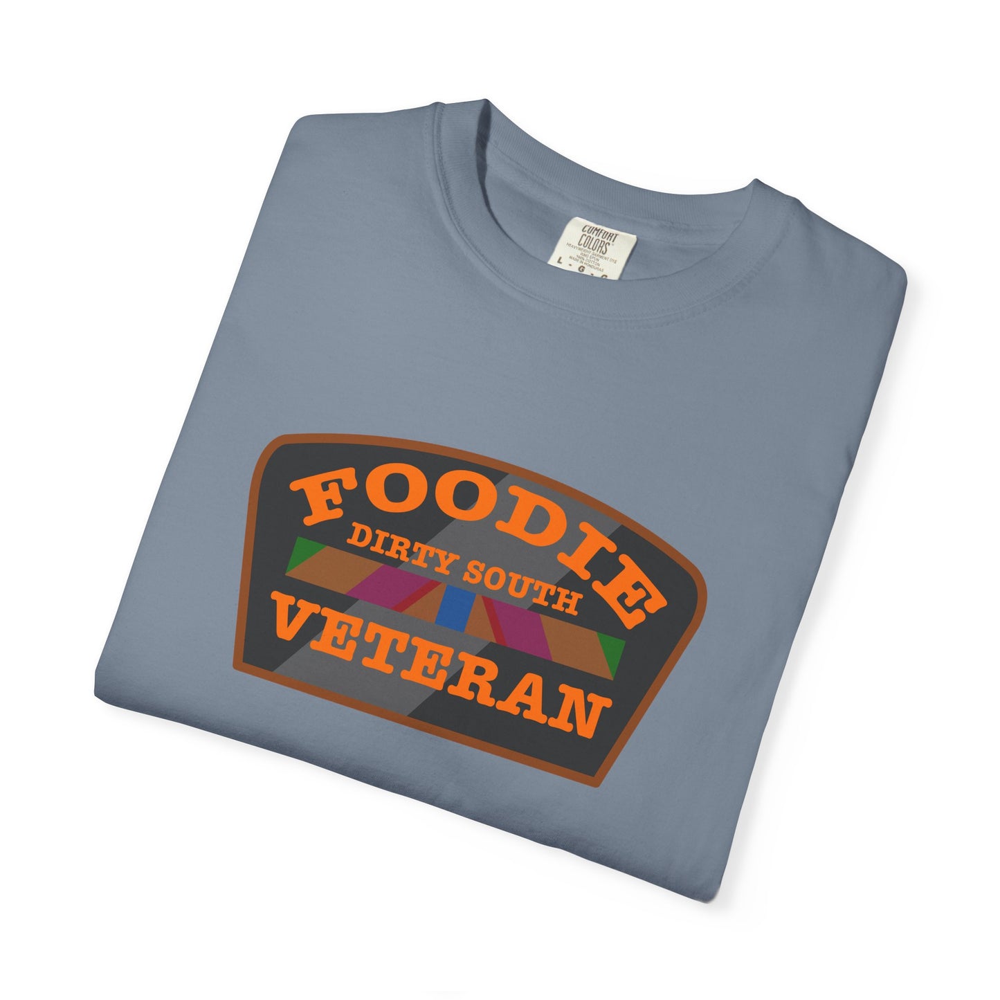 L.O.E.F Foodie Veteran DIRTY SOUTH Unisex Tee Shirt (Orange)
