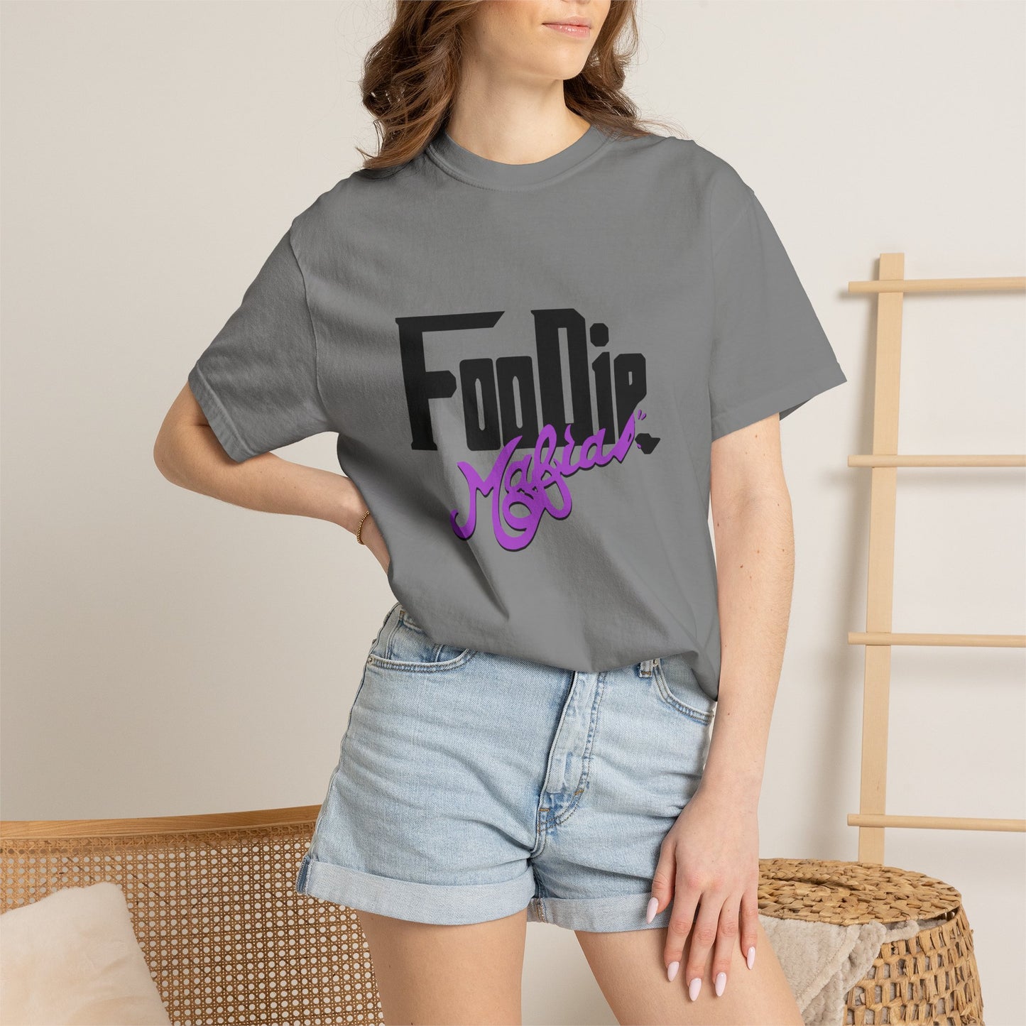 L.O.E.F Foodie Mafia Unisex Tee shirt (Bright Purple)