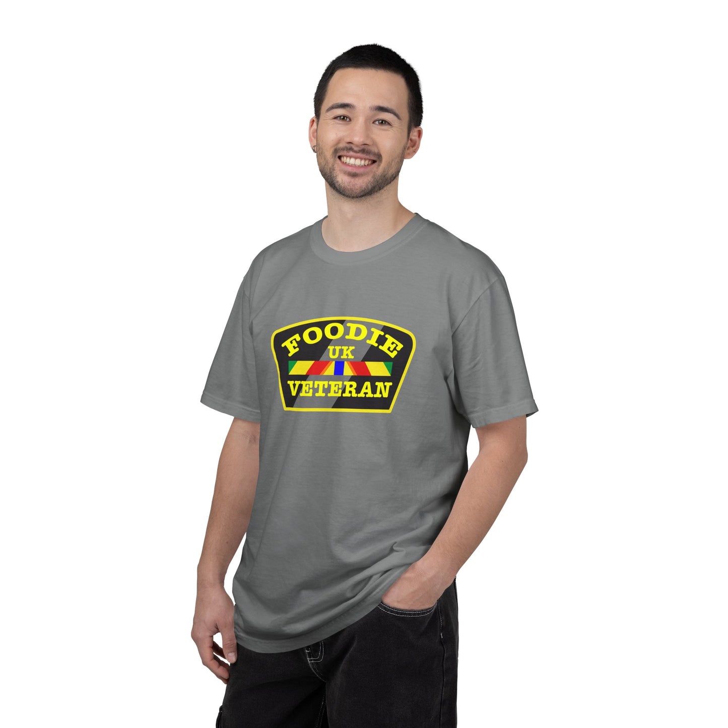 L.O.E.F Foodie Veteran UK Unisex Tee Shirt (Yellow)