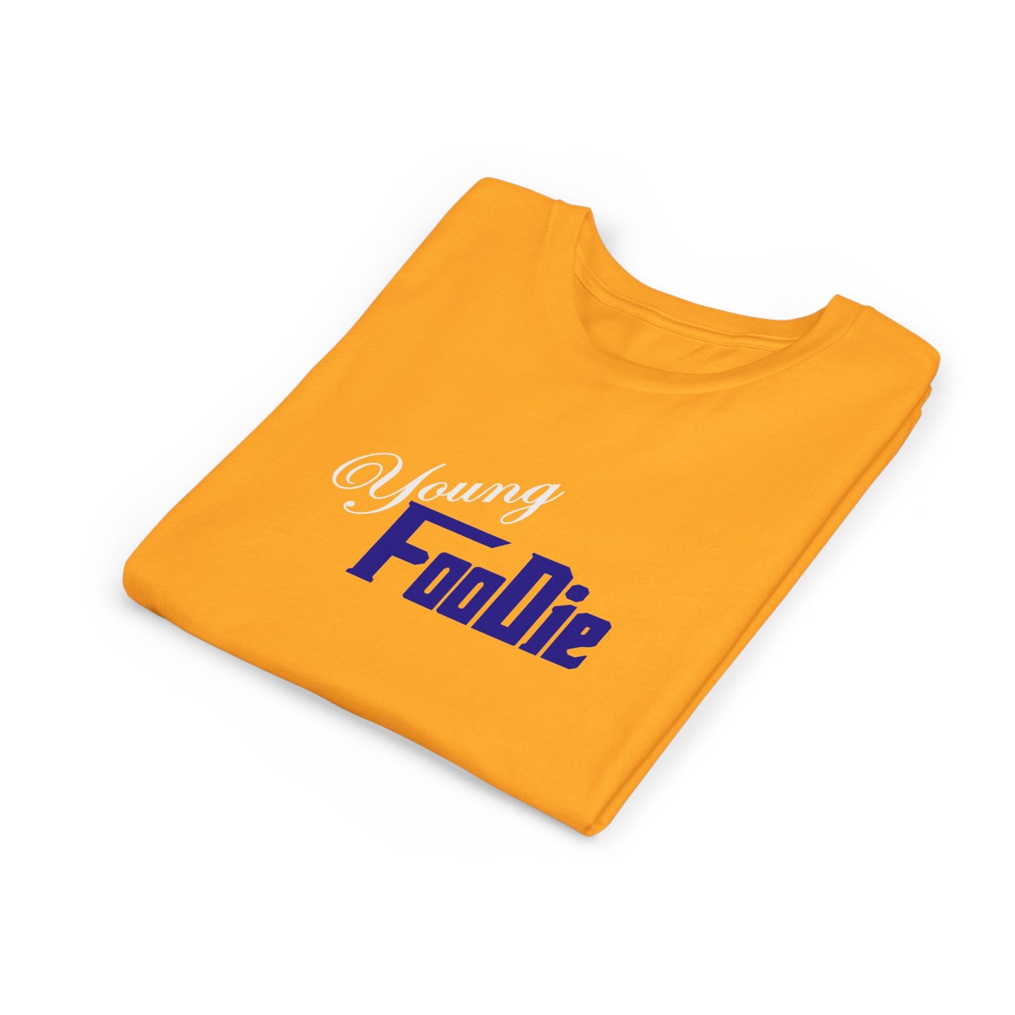 L.O.E.F White Young Foodie Kids Short Sleeve Tee (Dark Blue)