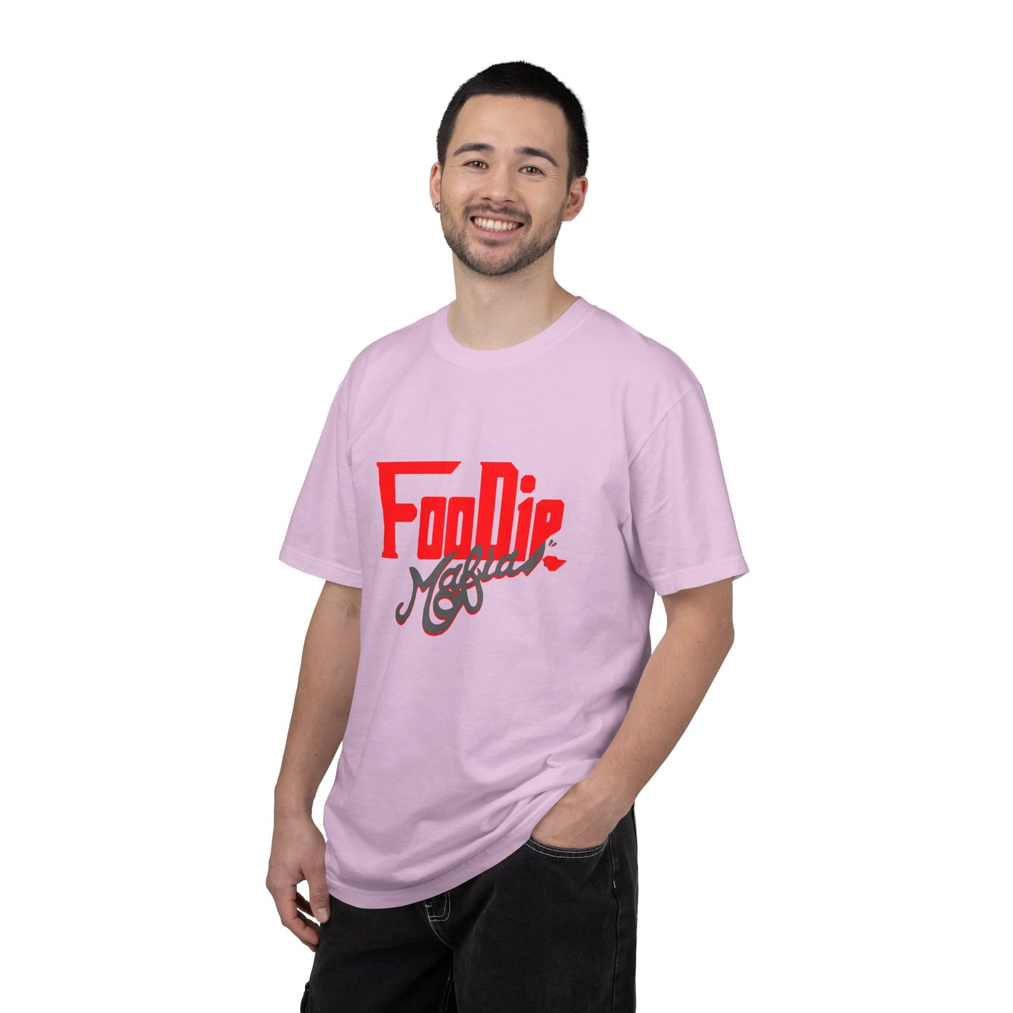 L.O.E.F Red Foodie Mafia Unisex Tee Shirt (Dark Grey)