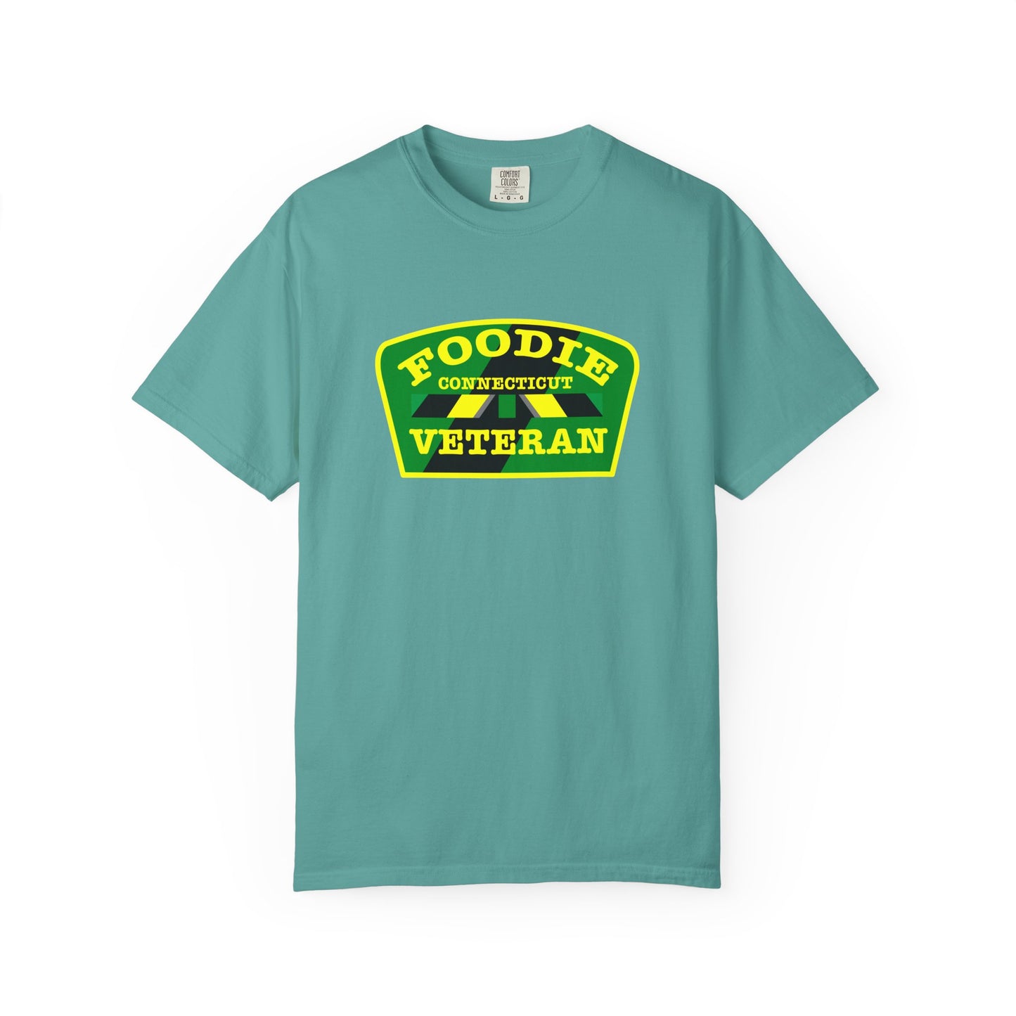 L.O.E.F Foodie Veteran CONNECTICUT Unisex Tee Shirt (Yellow)