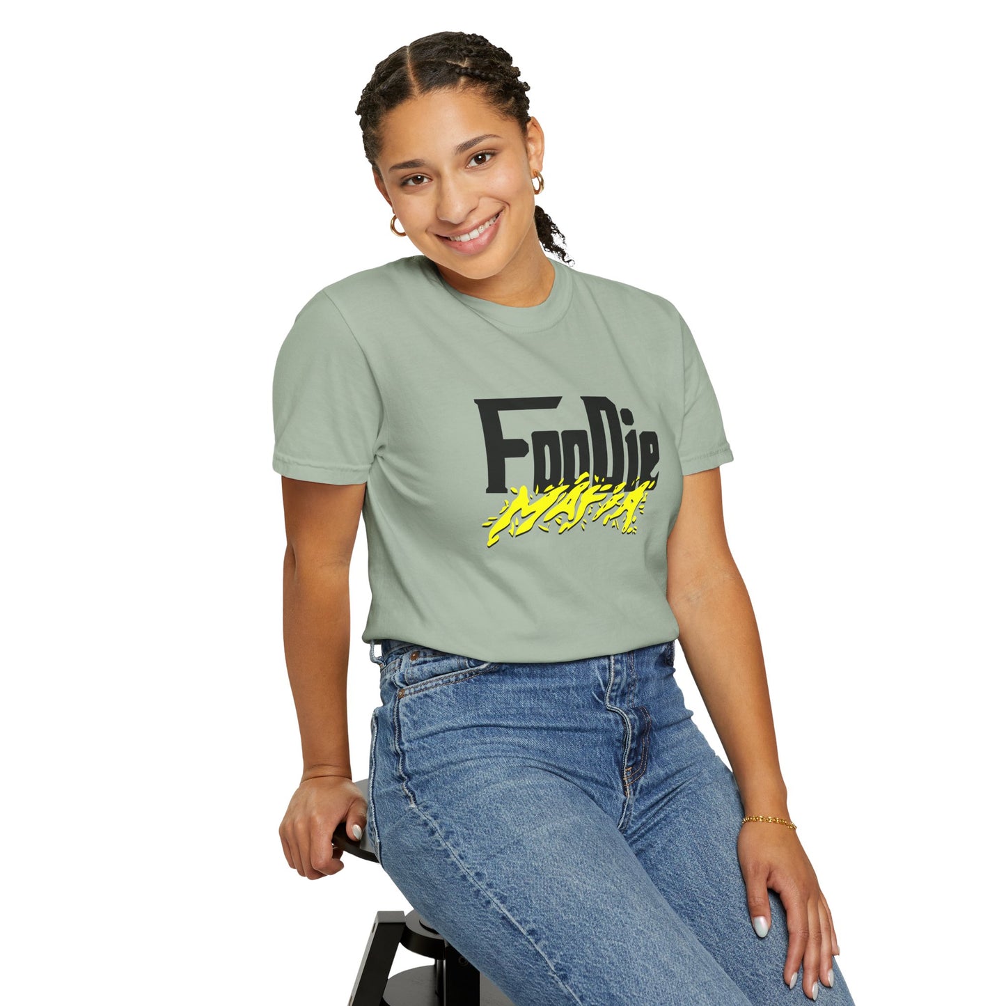 L.O.E.F Foodie Mafia Unisex Tee Shirt (Bright Yellow)
