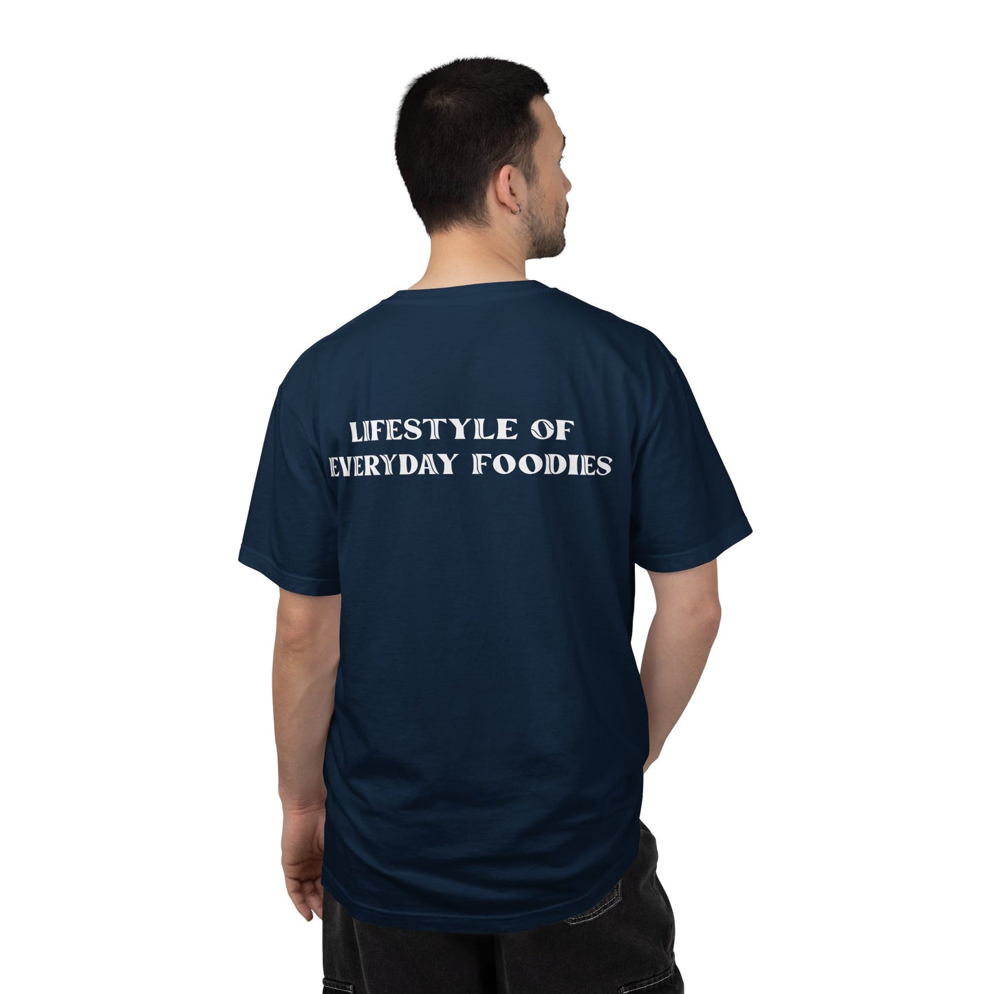 L.O.E.F LIFESTYLE OF EVERYDAY FOODIES Unisex Tee Shirt (White)
