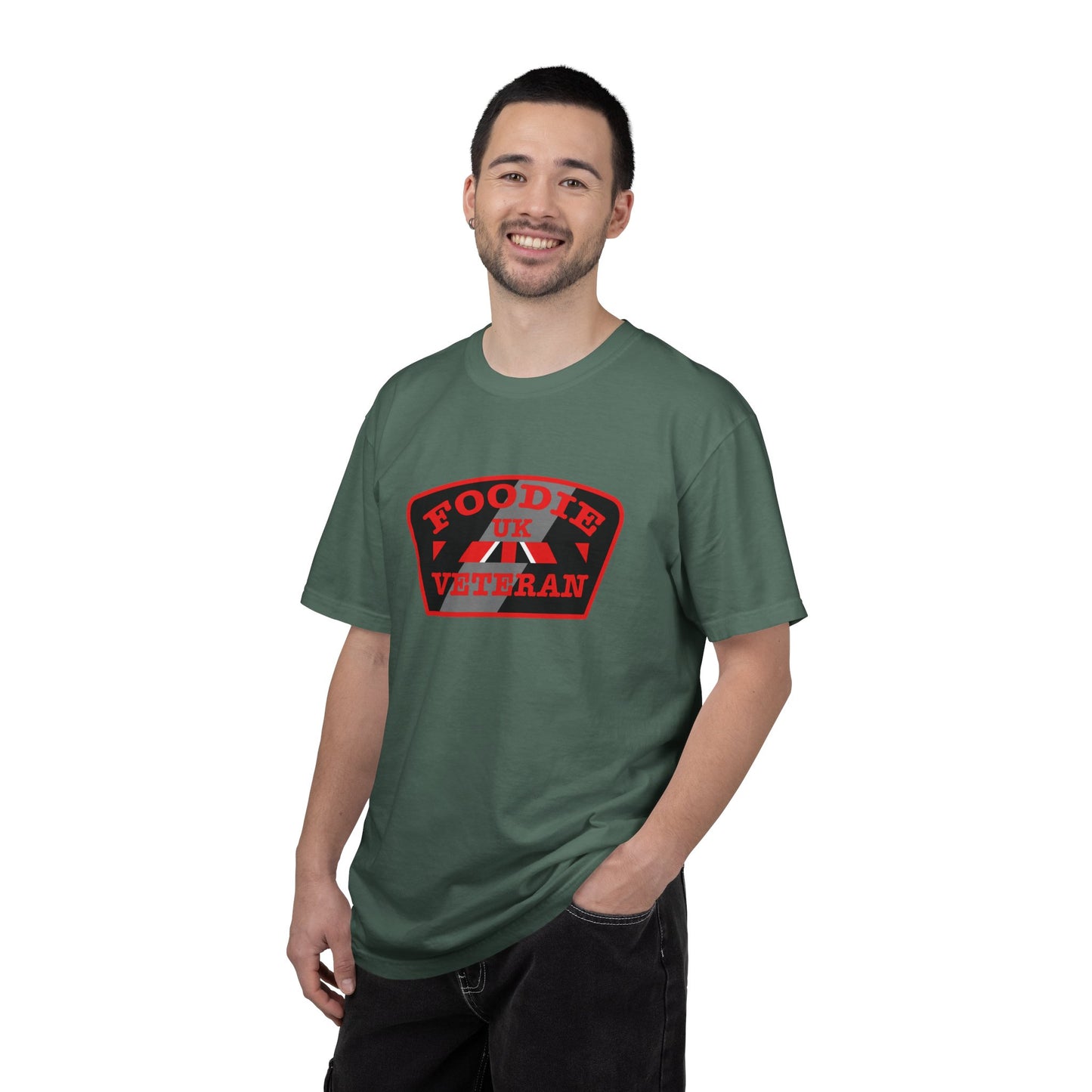 L.O.E.F Foodie Veteran UK Unisex Tee Shirt (Red)
