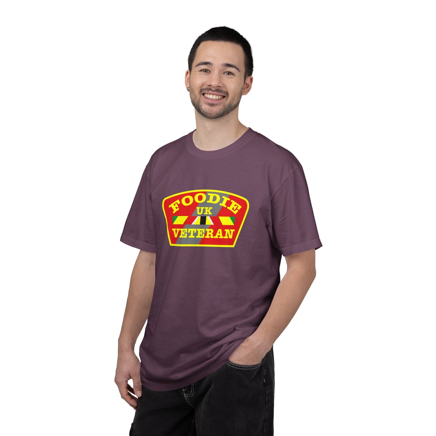 L.O.E.F Foodie Veteran UK Unisex Tee Shirt (Yellow)