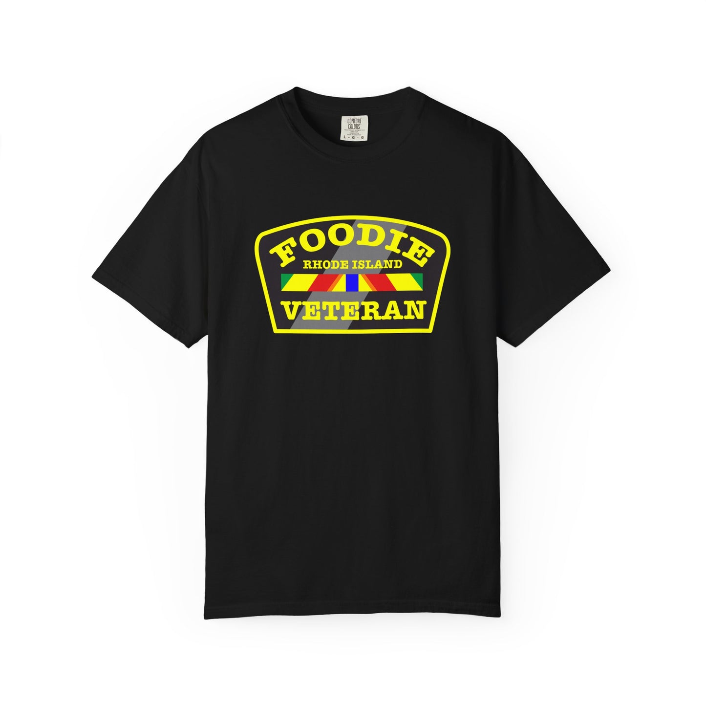 L.O.E.F Foodie Veteran RHODE ISLAND Unisex Tee Shirt (Yellow)