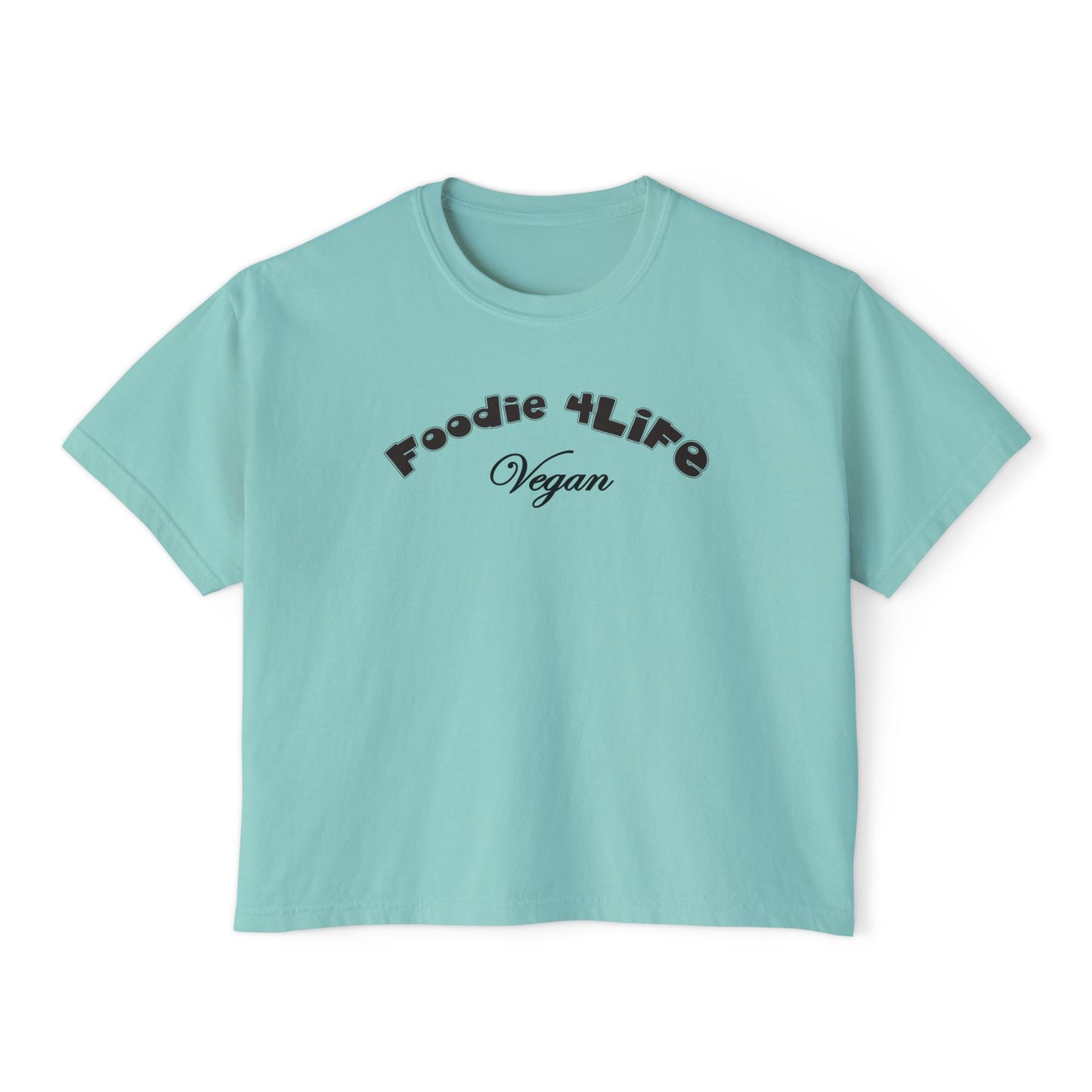 L.O.E.F Foodie 4Life Vegan Boxy Tee (Black)