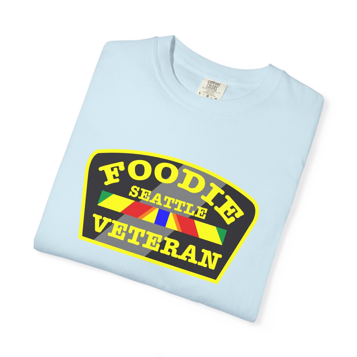 L.O.E.F Foodie Veteran SEATTLE Unisex Tee Shirt (Yellow)