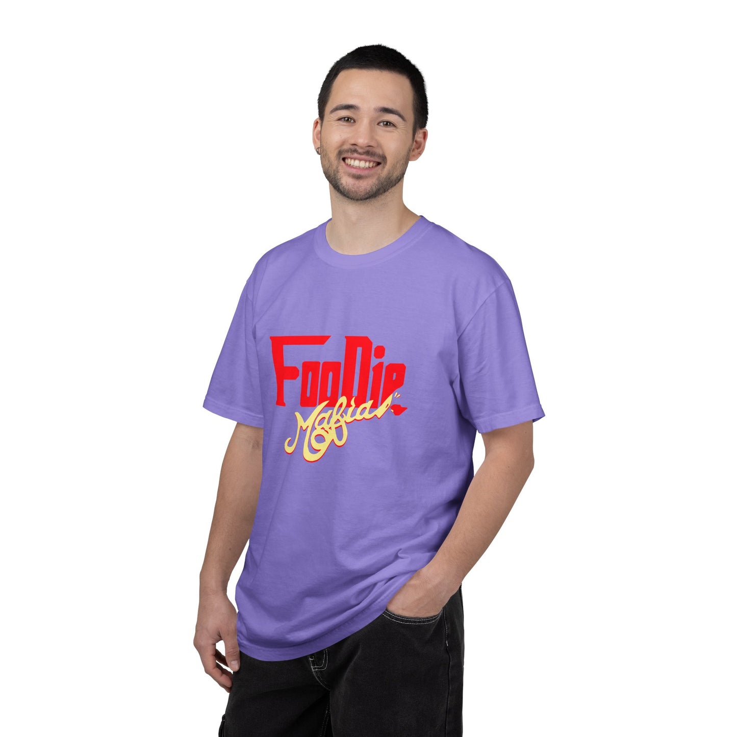 L.O.E.F Red Foodie Mafia Unisex Tee Shirt (Soft Yellow)
