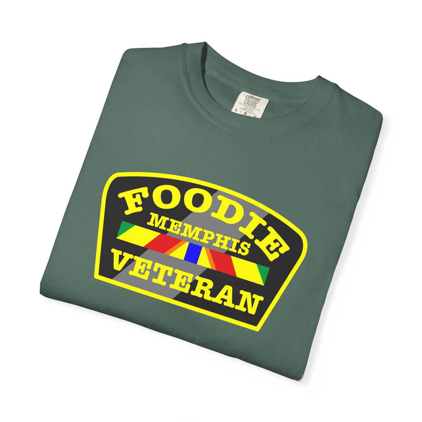 L.O.E.F Foodie Veteran MEMPHIS Unisex Tee Shirt (Yellow)