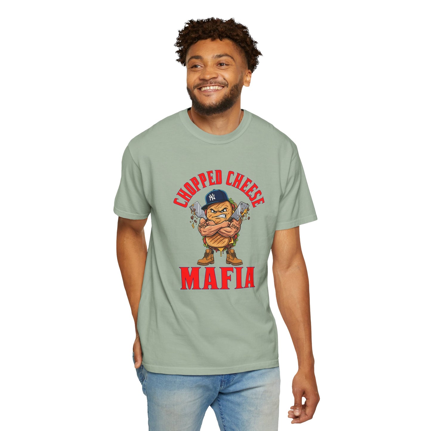 L.O.E.F Mafia Chopped Cheese Unisex Tee Shirt (Red)