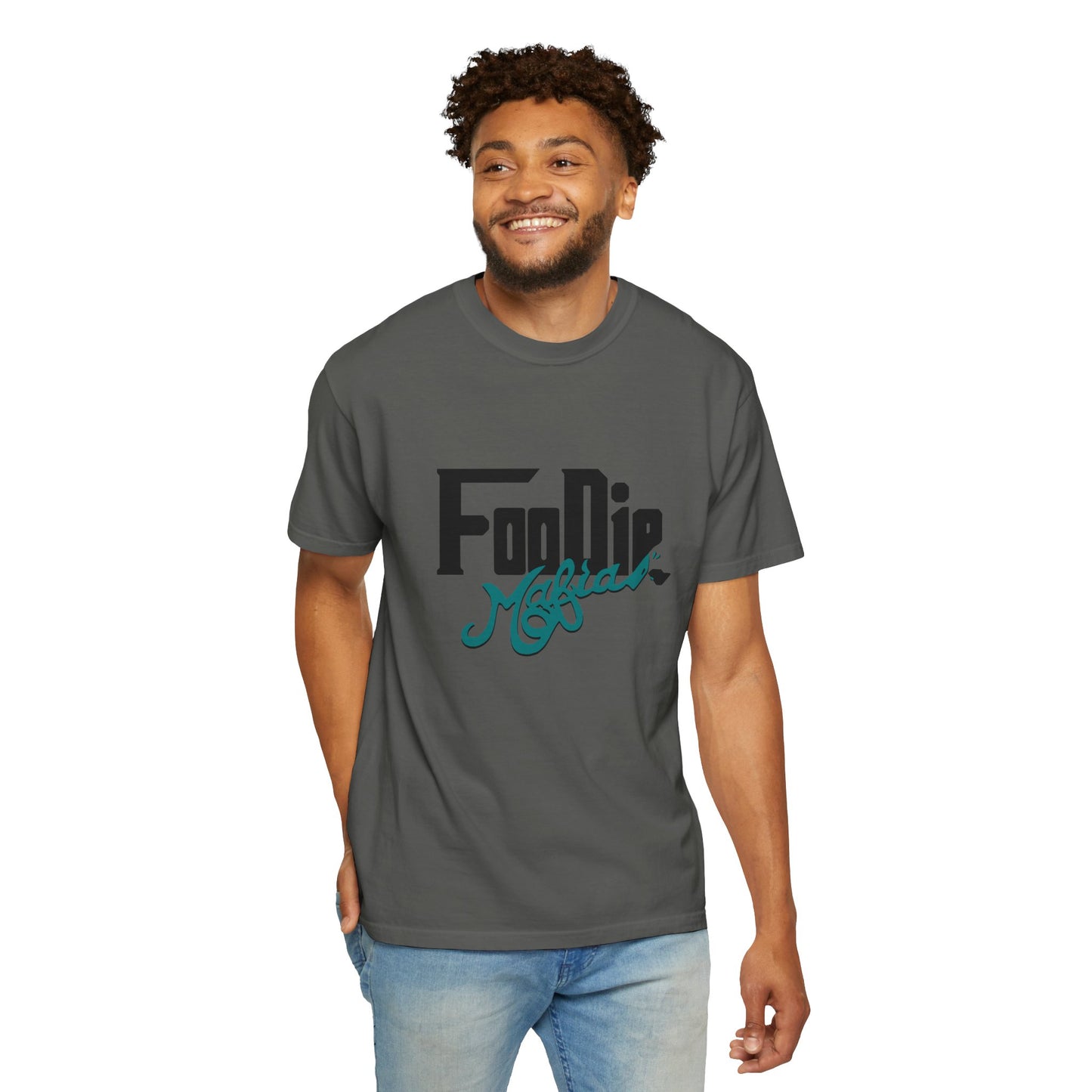 L.O.E.F Foodie Mafia Unisex Tee shirt (Teal)