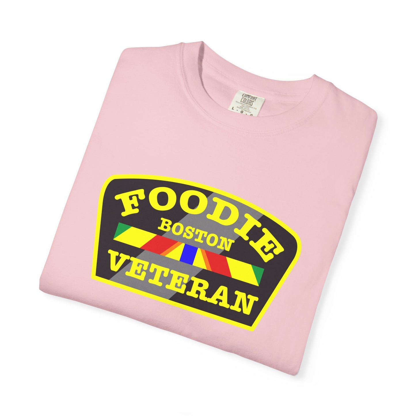 L.O.E.F Foodie Veteran BOSTON Unisex Tee Shirt (Yellow)