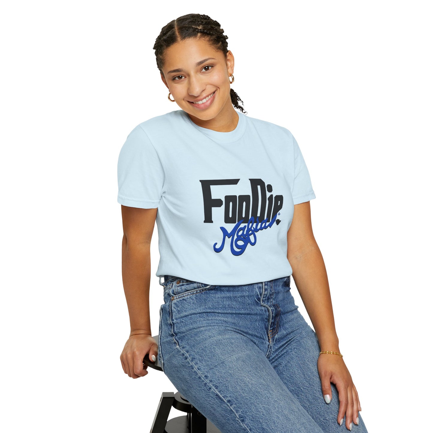 L.O.E.F Foodie Mafia Unisex Tee shirt (Cobalt Blue)