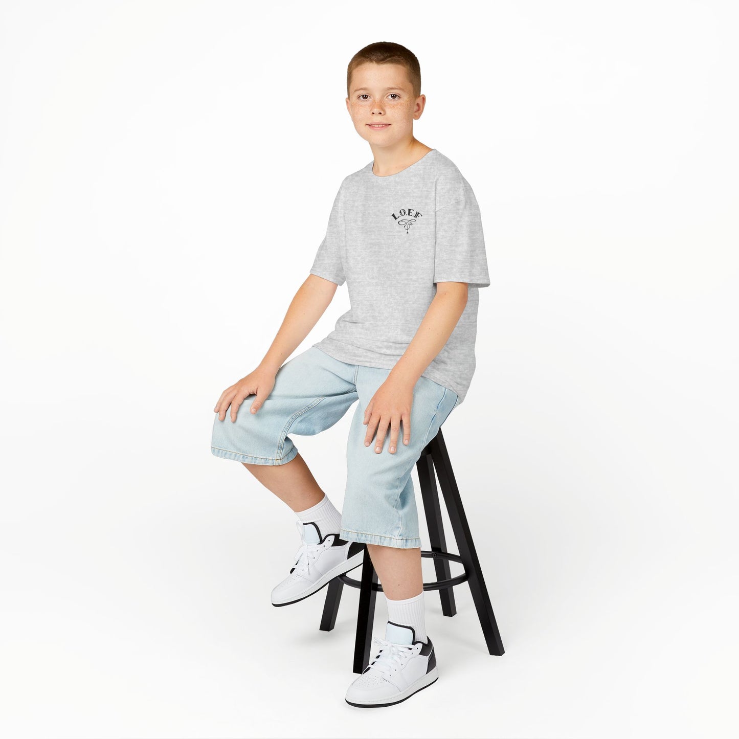 L.O.E.F Foodie 4Life Young Tee Shirt  (Dark Blue)