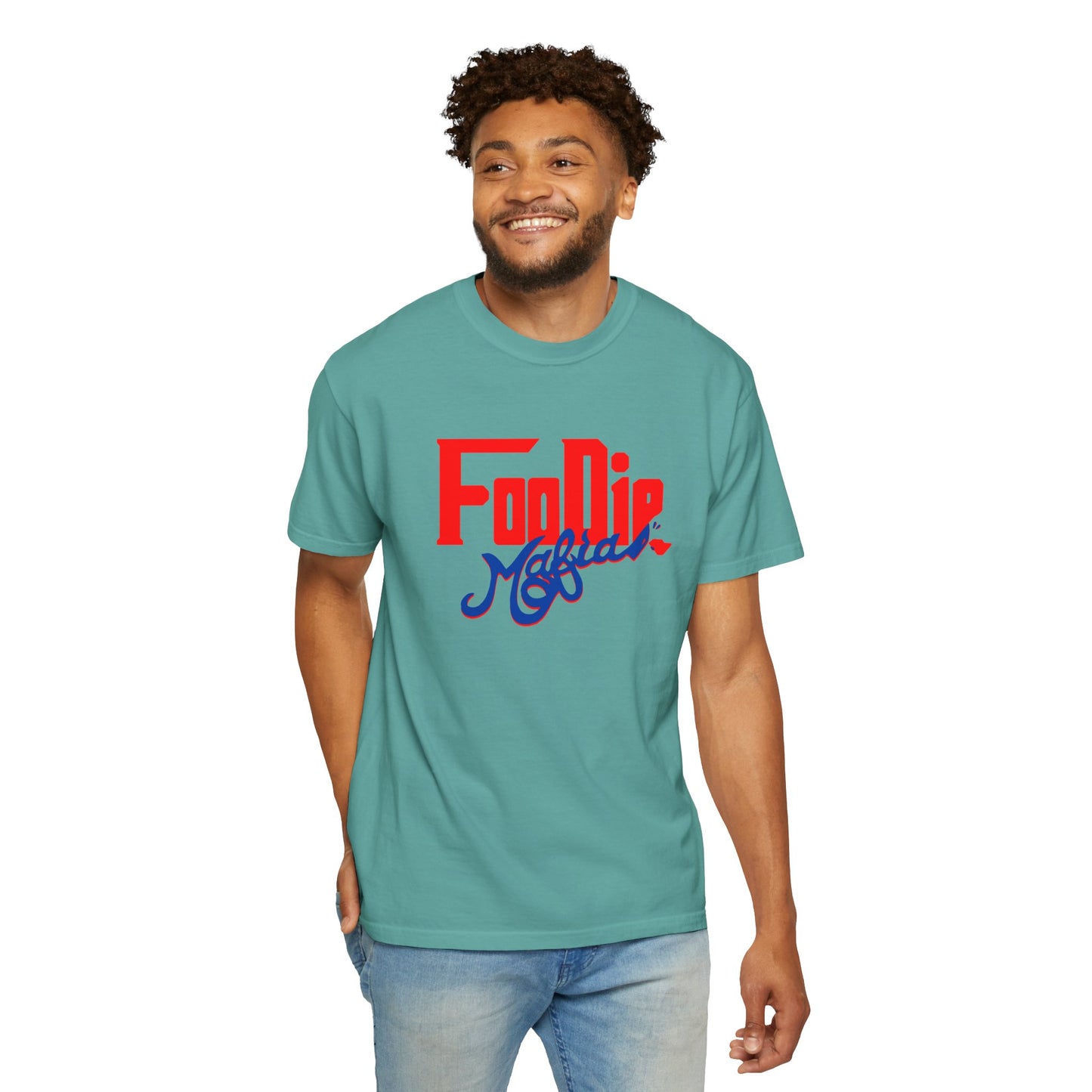 L.O.E.F Red Foodie Mafia Unisex Tee shirt (Cobalt Blue)